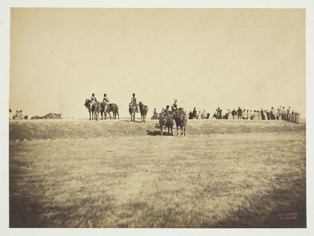 Nimetön [ratsuväki], 1857. tekijältä Gustave Le Gray