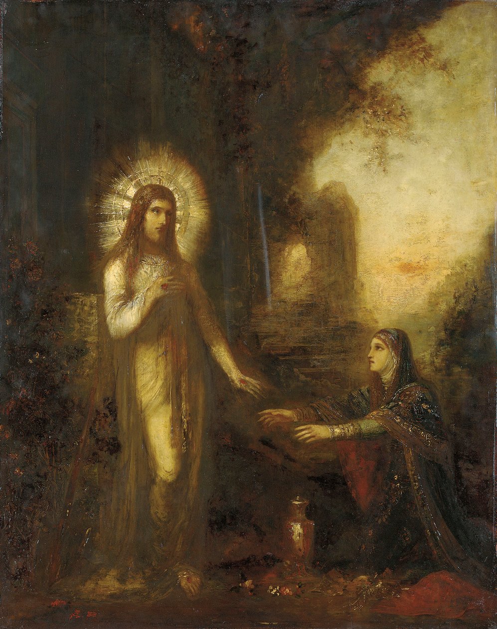Kristus ja Maria Magdaleena tekijältä Gustave Moreau
