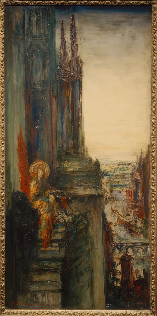 Matkustavat enkelit tekijältä Gustave Moreau