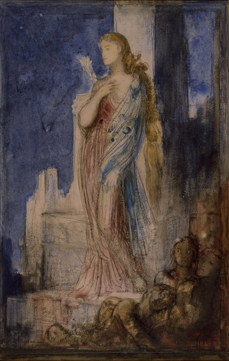 Helen Troijan valleilla tekijältä Gustave Moreau