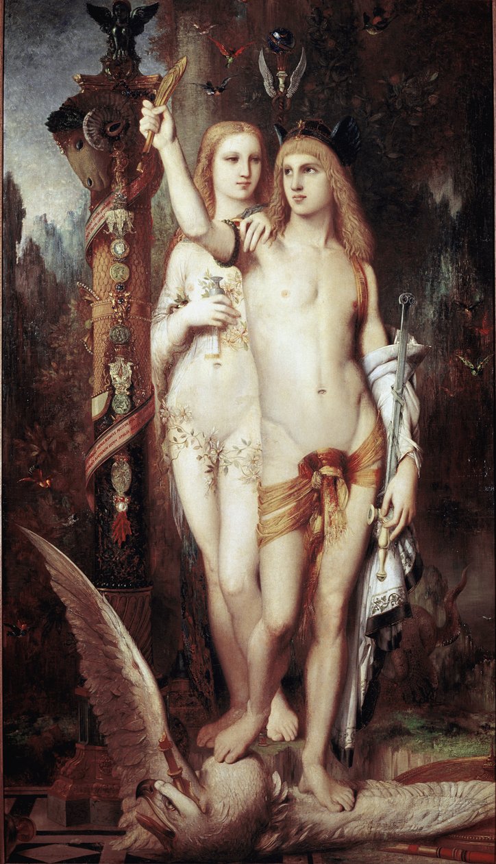 Jason ja Medee (öljy kankaalle tekijältä Gustave Moreau