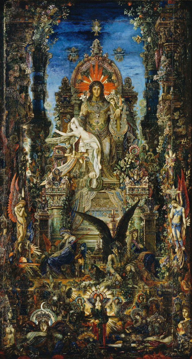 Jupiter ja Semele, 1894-95 tekijältä Gustave Moreau