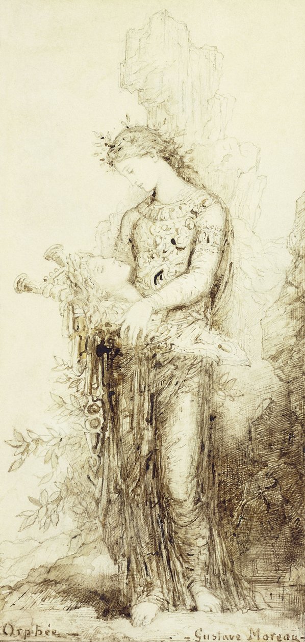 Orpheus; "" ಫ Orafee, tekijältä Gustave Moreau