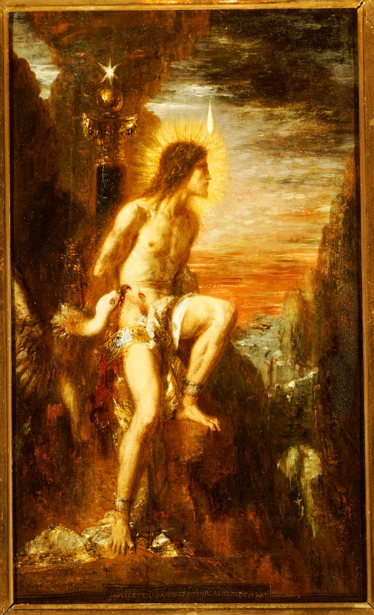 Prometheus sidottu tekijältä Gustave Moreau