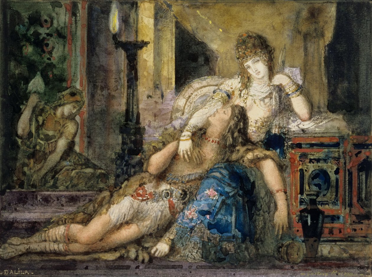 Simson ja Delilah tekijältä Gustave Moreau