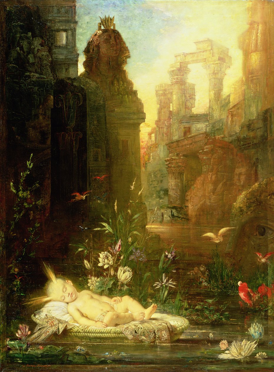 Huonekalut ja erilaiset esineet 1100- ja 1300-luvuilta tekijältä Gustave Moreau