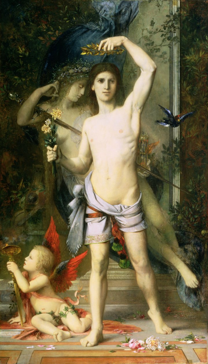 Huonekalut ja erilaiset esineet 1100- ja 1300-luvuilta tekijältä Gustave Moreau