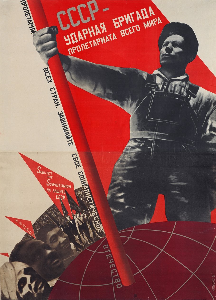 Neuvostoliitto - maailman proletariaatin shokki tekijältä Gustavs Klucis