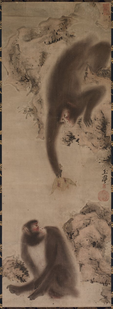 Apinat, c. 1800. tekijältä Gyokutei Katsu