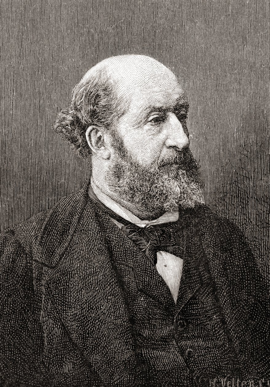 Guillaume Victor Émile Augier, The Century Illustrated Monthly Magazine, julkaistu 1884 (puukaiverrus) tekijältä H. Velten