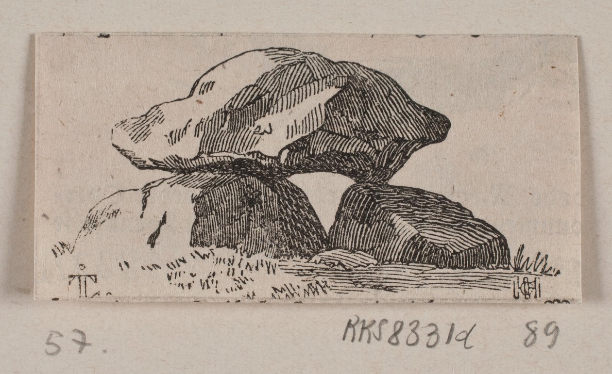 Kuvitus "Kivimonumenteille" tekijältä H. C. Henneberg
