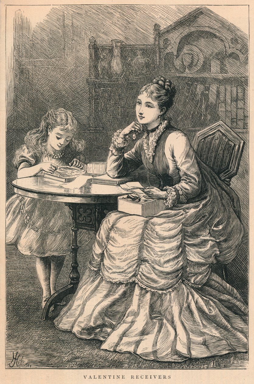 Ystävänpäivä vastaanottimet, 1875. tekijältä H. Johnson