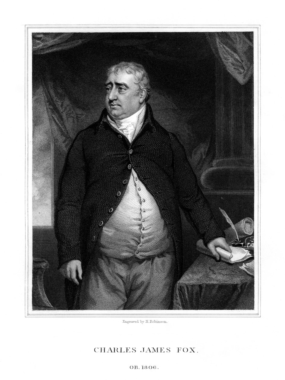 Charles James Fox, brittiläinen poliitikko, 1833. tekijältä H. Robinson