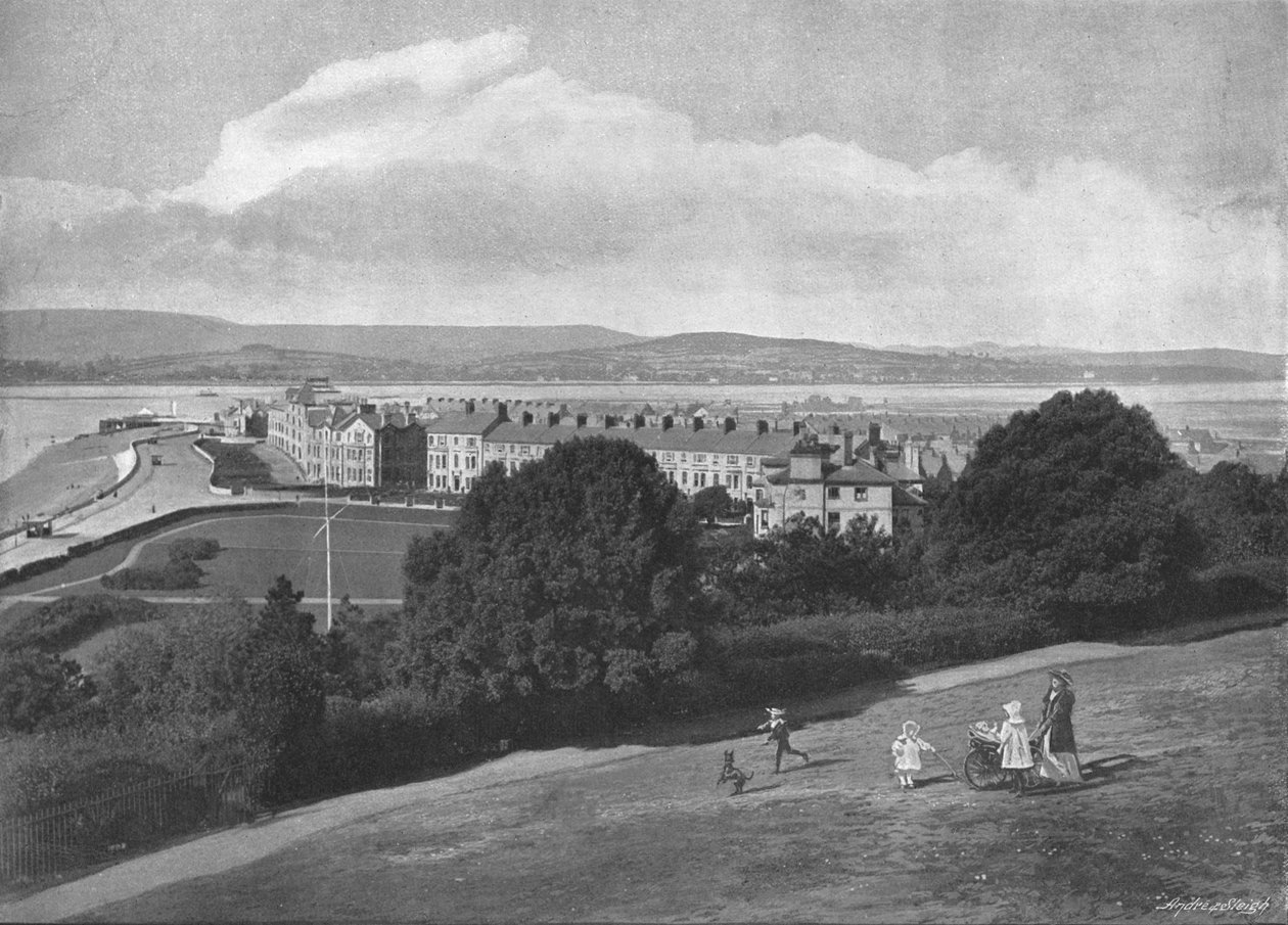 Exmouth from the Beacon, c1900 tekijältä H. T. Cousins