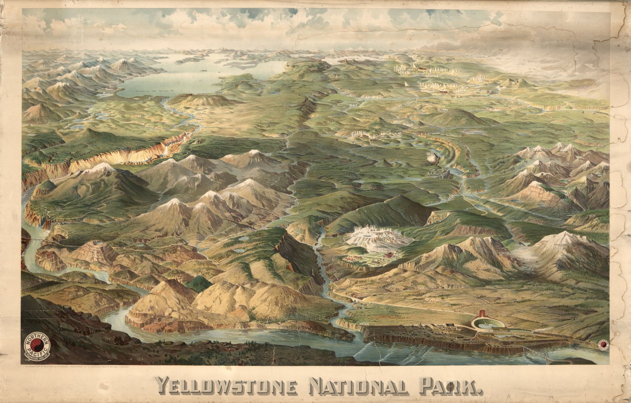 Yellowstonen kansallispuisto. tekijältä H. Wellge