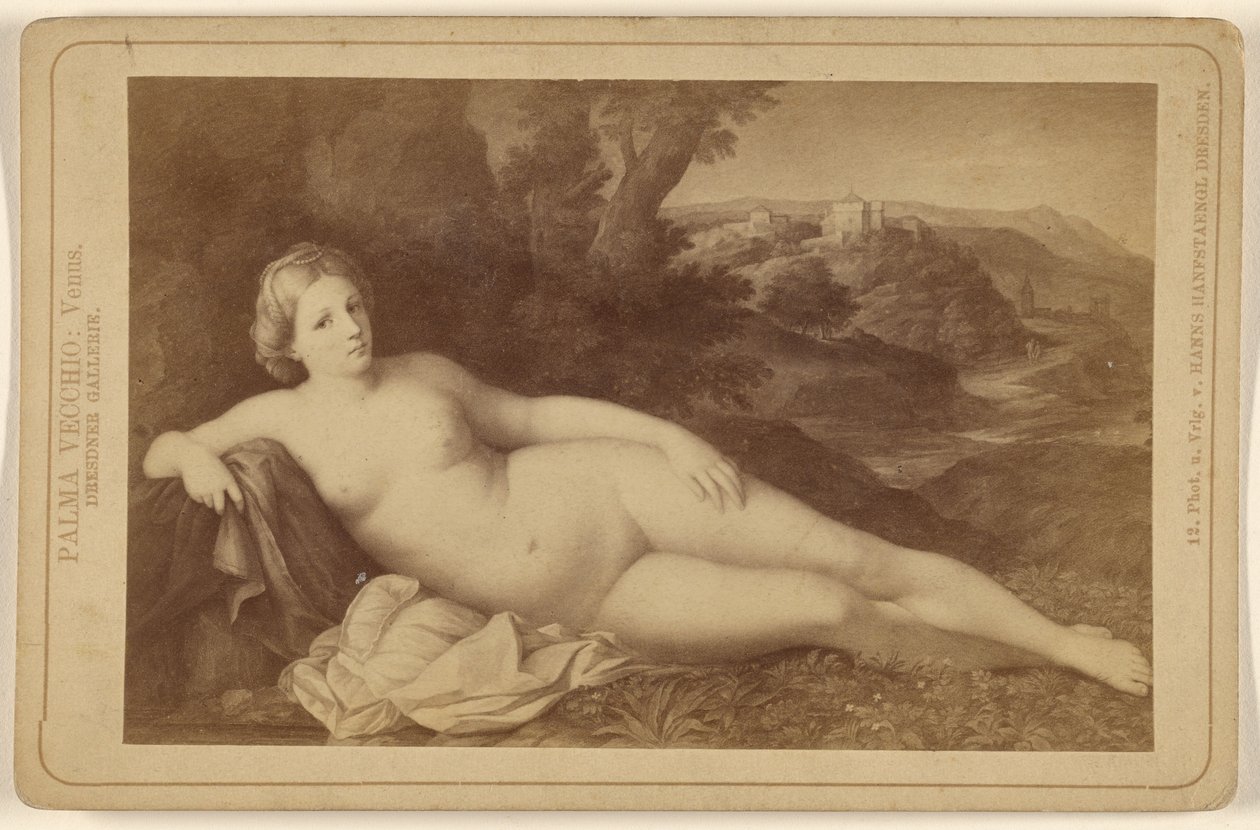 Palma Vecchio: Venus. Dresdenin galleria. tekijältä Hanns Hanfstaengl