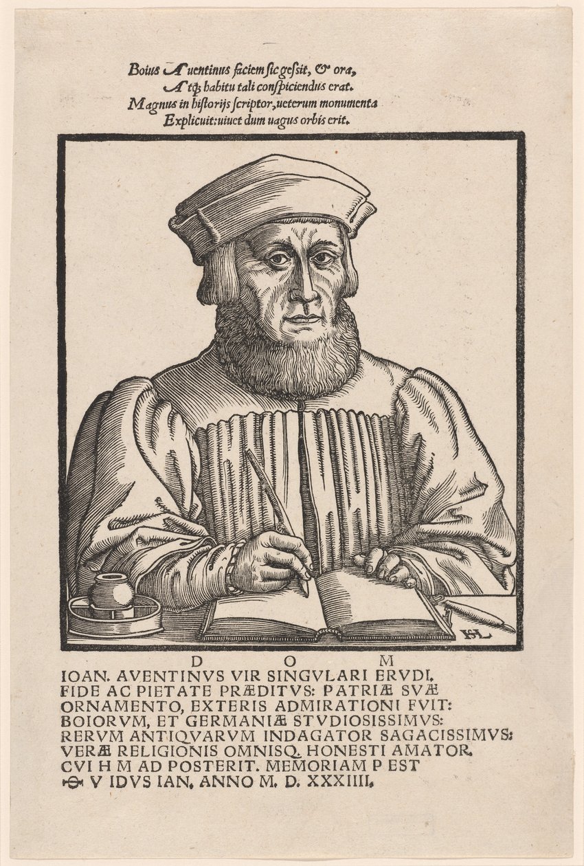 Johann Aventinus (Johann Turmair) tekijältä Hanns Lautensack