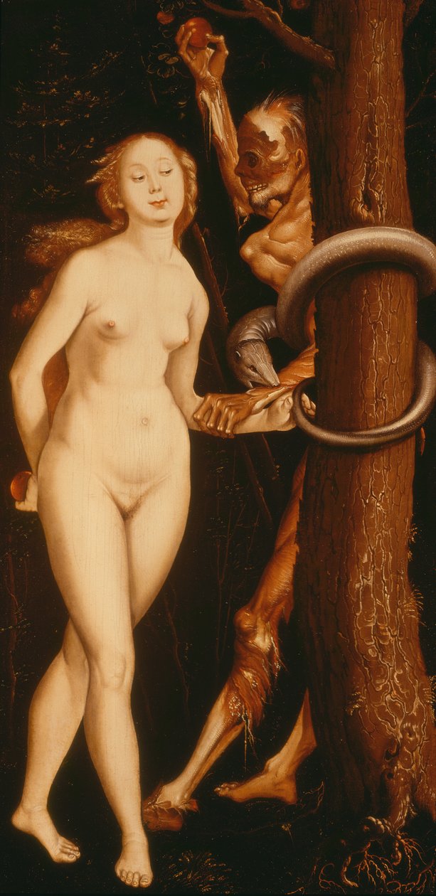 Eeva, käärme ja kuolema tekijältä Hans Baldung Grien