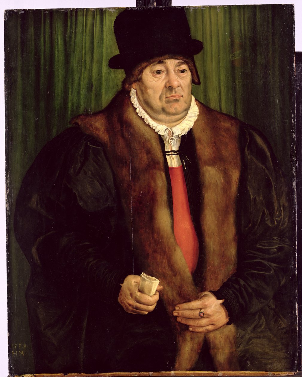 Muotokuva Münchenin aristokraatista, 1559 tekijältä Hans Muelich or Mielich