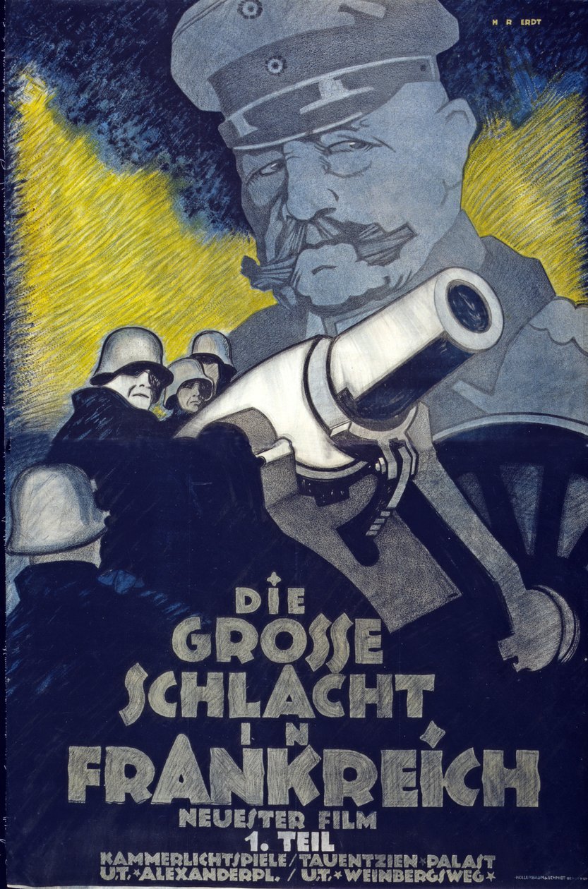 Mainos osasta I, Ranskan suuri taistelu, pub. noin 1918 tekijältä Hans Rudi Erdt