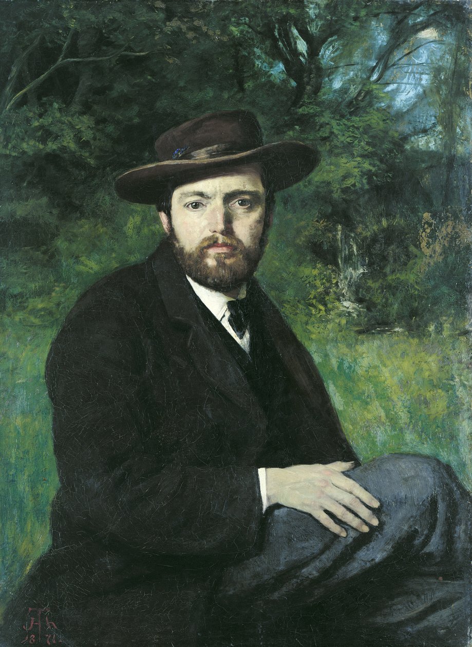 Omakuva, 1871 tekijältä Hans Thoma