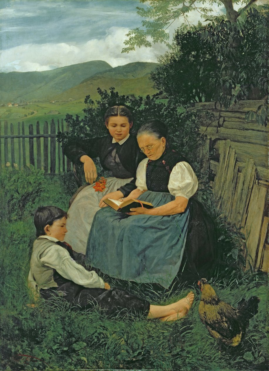 Päivän loppu, 1868 tekijältä Hans Thoma