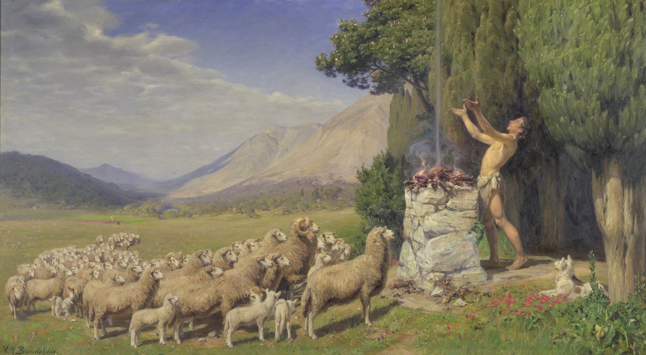 Abelsin tarjous, 1908 tekijältä Hans Andersen Brendekilde