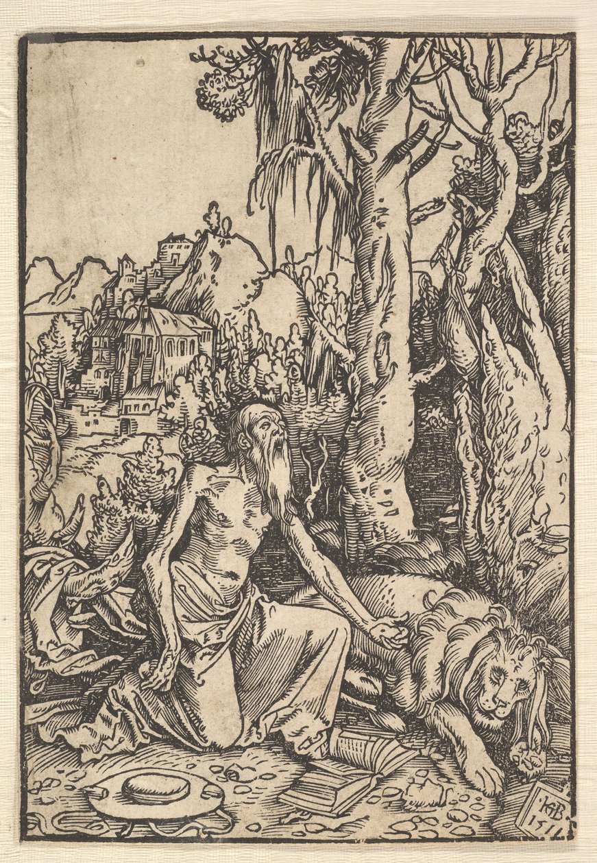 St. Jerome in the Desert, 1511. tekijältä Hans Baldung