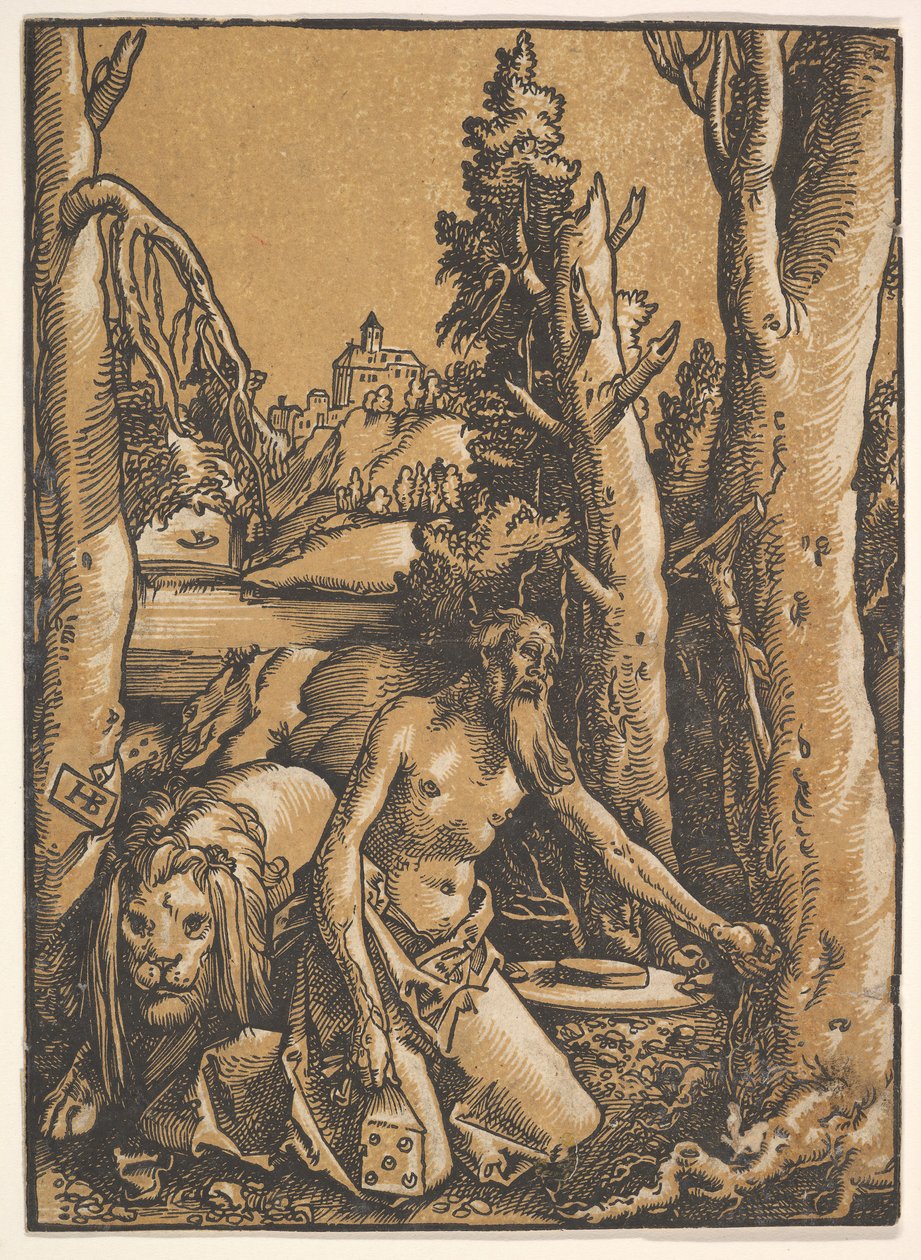 St. Jerome in the Desert, n. 1511. tekijältä Hans Baldung