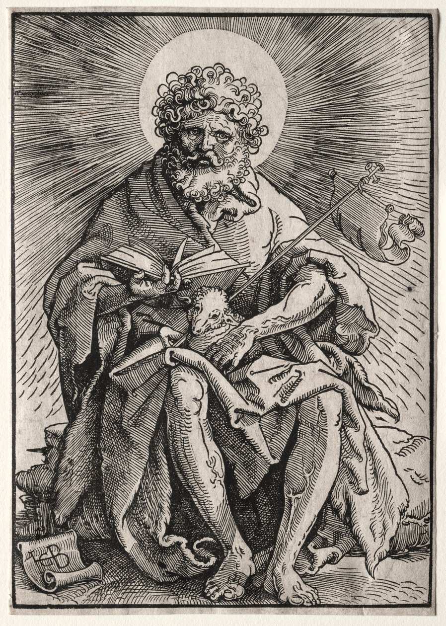Pyhä Johannes Kastaja, n. 1518-19. tekijältä Hans Baldung