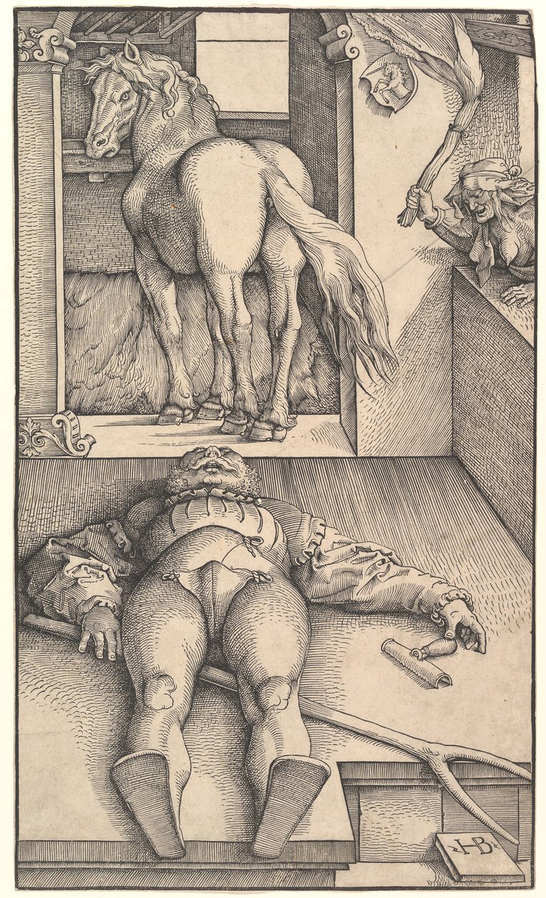 Lumottu sulhanen, n. 1544. tekijältä Hans Baldung