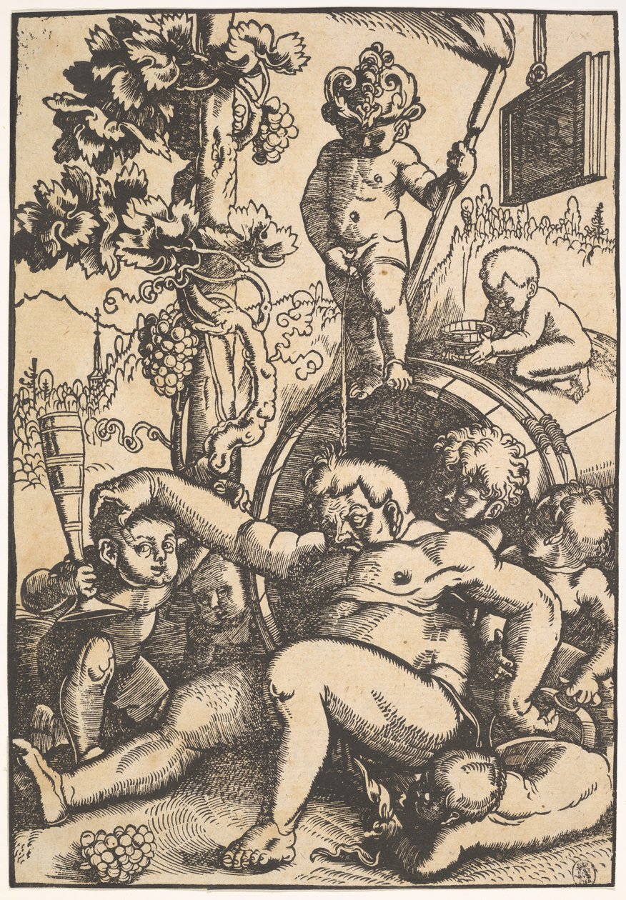 Humala Bacchus, n. 1520. tekijältä Hans Baldung