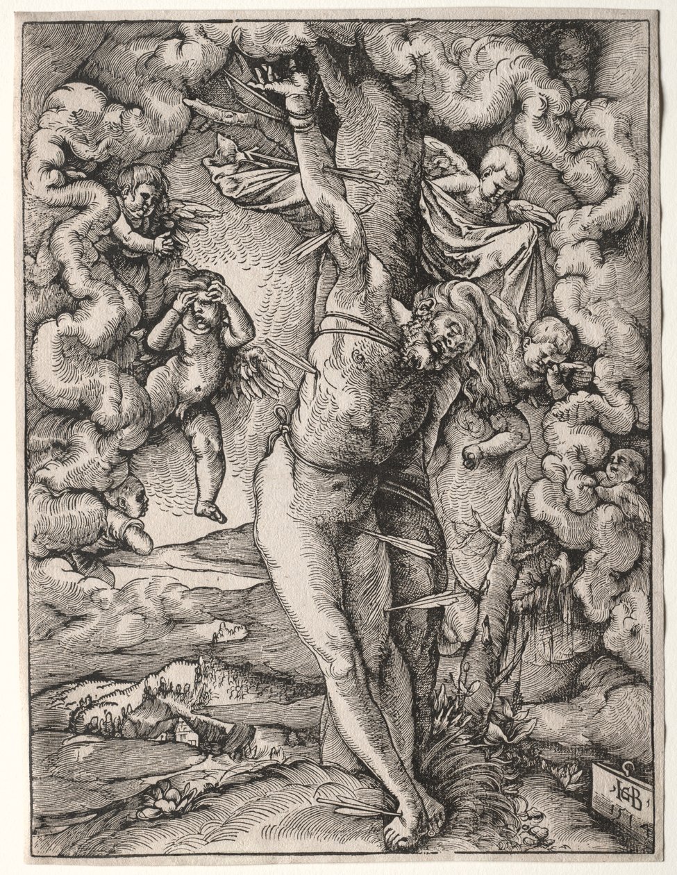 Suuri Pyhä Sebastian, 1514. tekijältä Hans Baldung