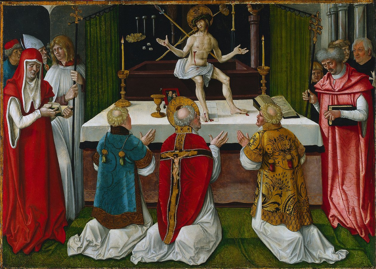 Pyhän Gregorian messu tekijältä Hans Baldung