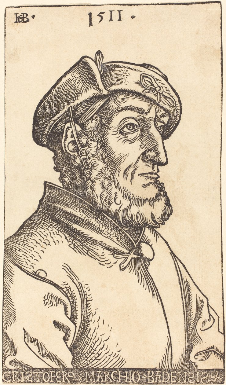Christopher, Badenin markkreivi, 1511 tekijältä Hans Baldung Grien