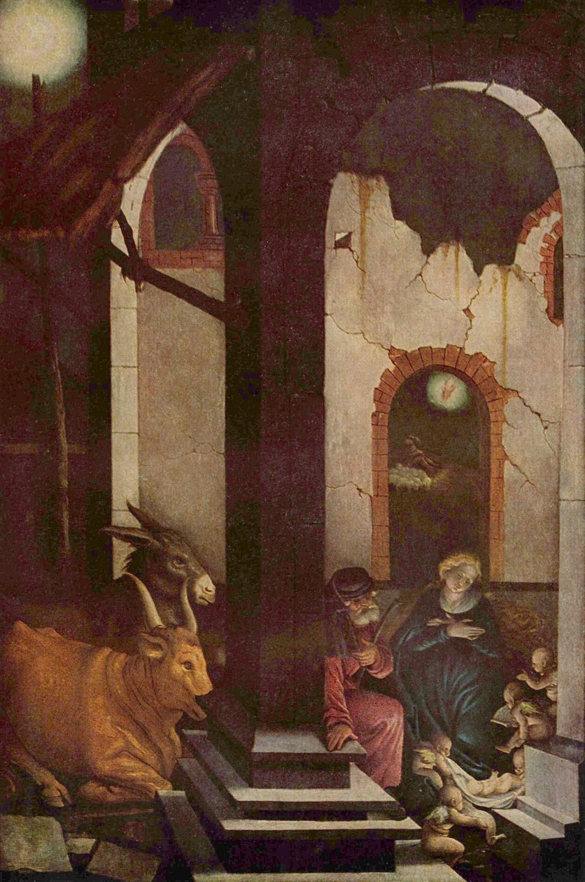 saksa: Kristuksen syntymä Nativity tekijältä Hans Baldung Grien