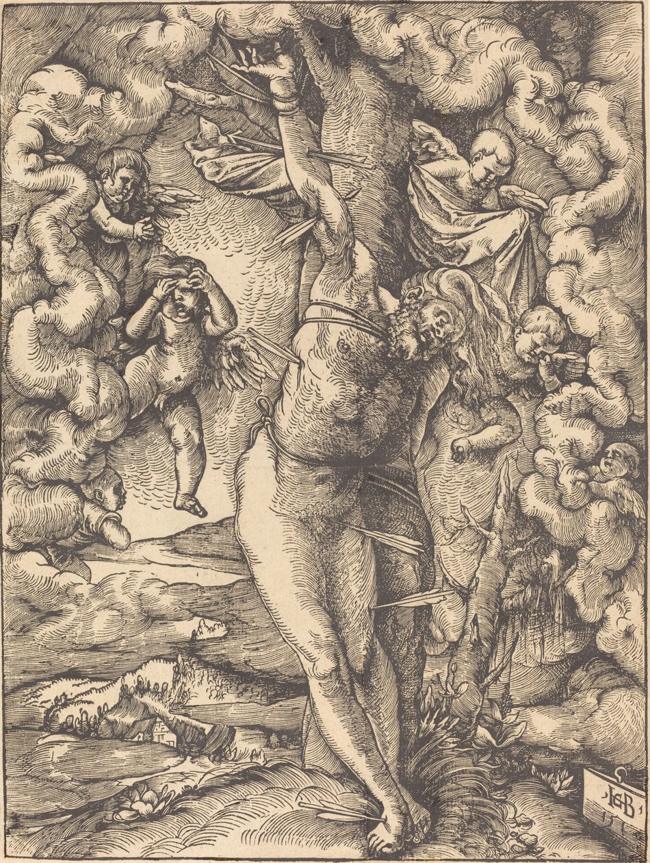 Pyhä Sebastian tekijältä Hans Baldung Grien