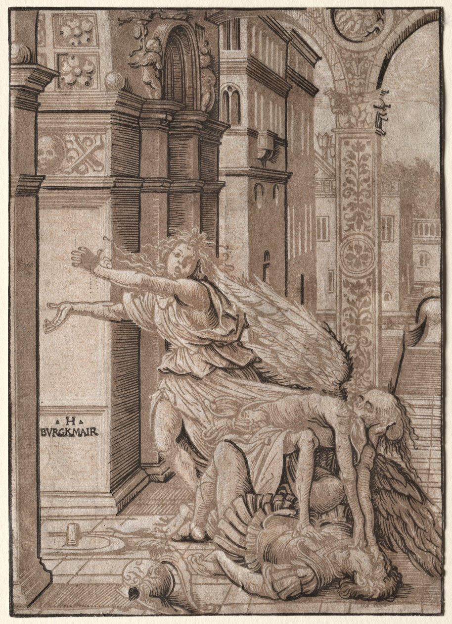 Kuoleman yllättämät rakastajat, 1510. tekijältä Hans Burgkmair