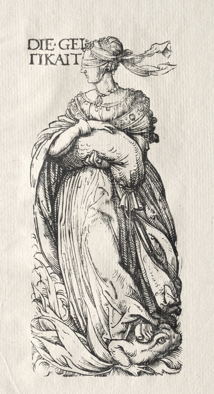 Seitsemän pahetta: Ahneus, c. 1510. tekijältä Hans Burgkmair