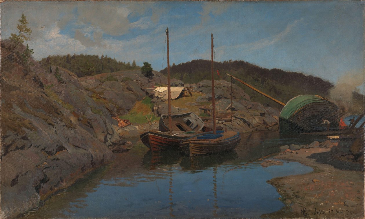 Luotsiveneet tekijältä Hans Gude