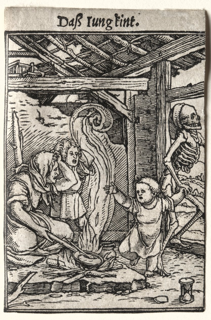 Dance of Death: Lapsi, n. 1526. tekijältä Hans Holbein