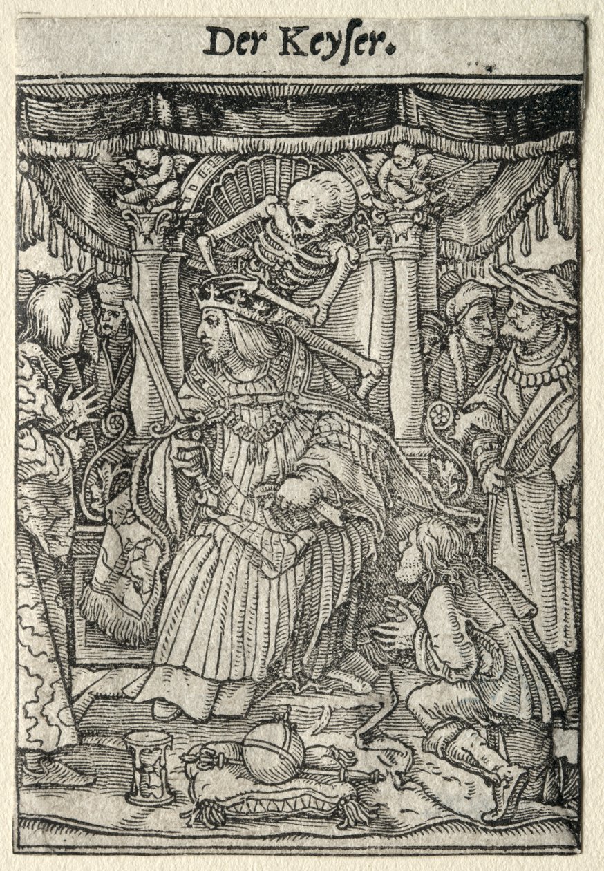 Kuoleman tanssi: Keisari. tekijältä Hans Holbein