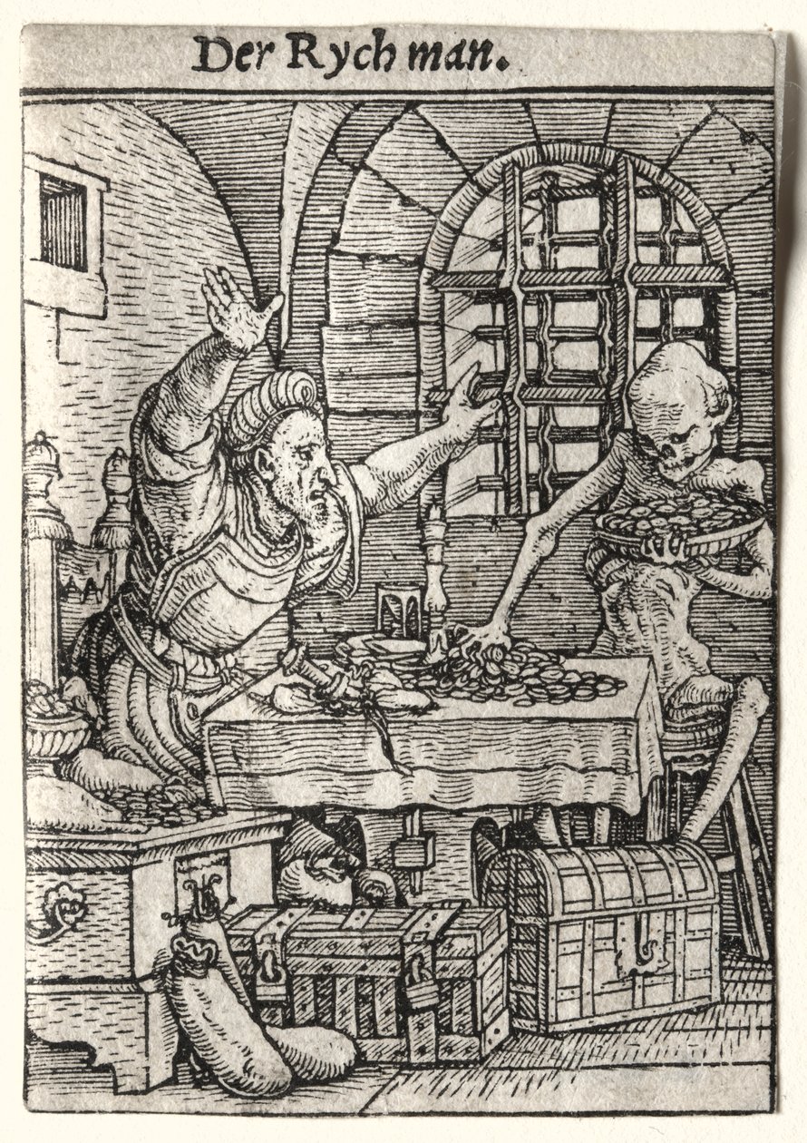 Dance of Death: The Miser tekijältä Hans Holbein