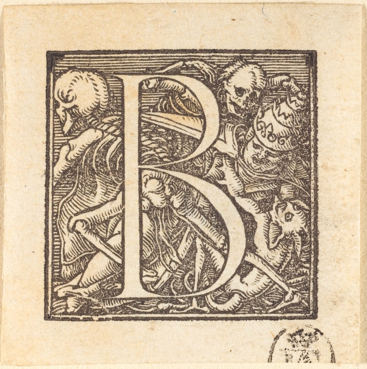Kirjain B. tekijältä Hans Holbein der Jüngere