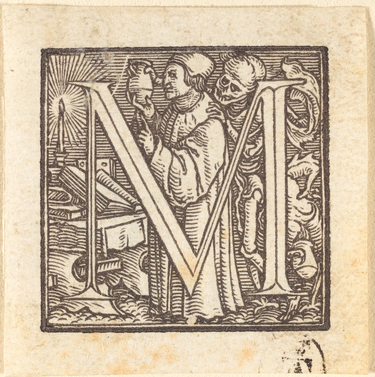 Kirjain M. tekijältä Hans Holbein der Jüngere