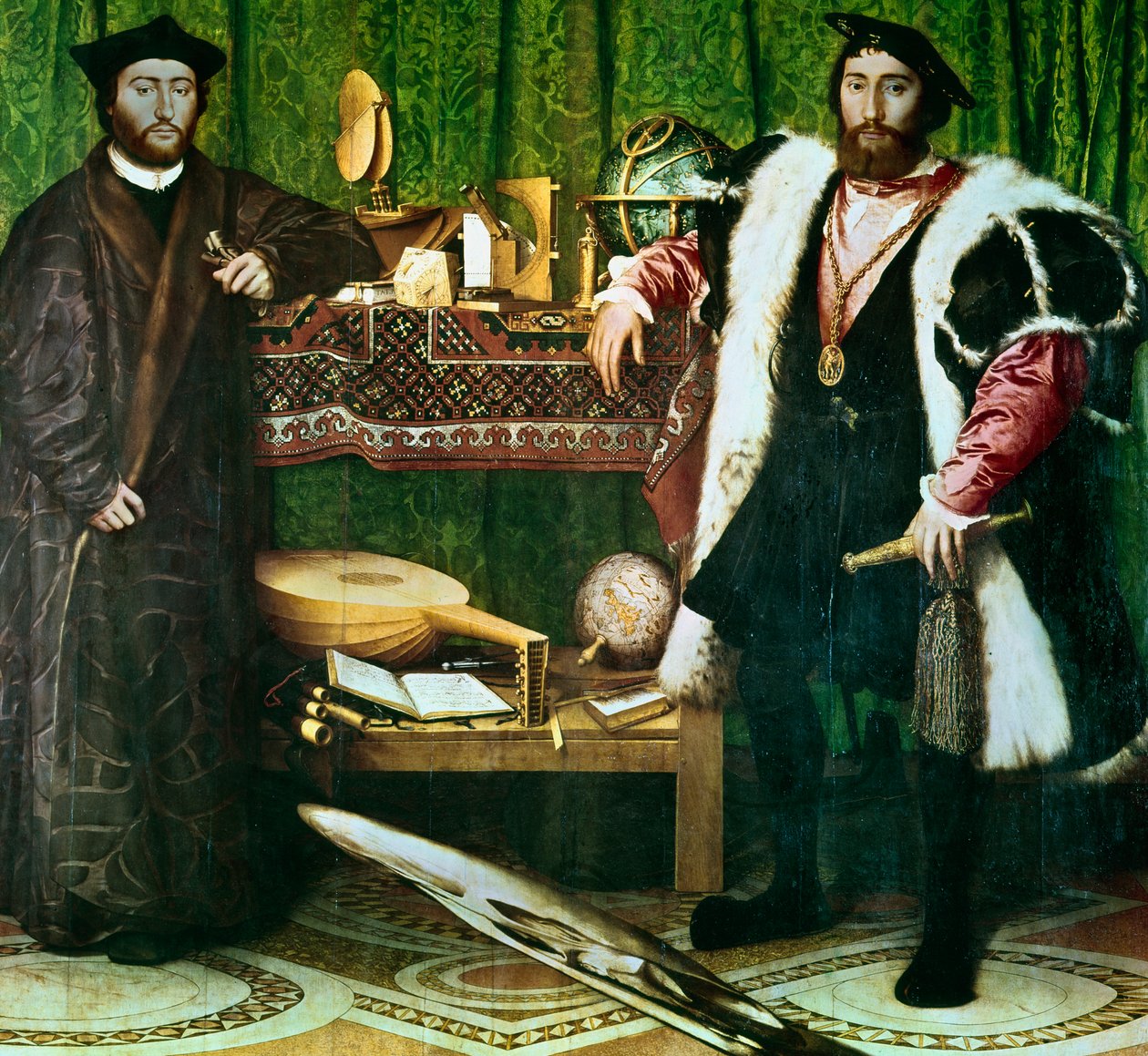 "Ambassadors", 1533. tekijältä Hans Holbein der Jüngere