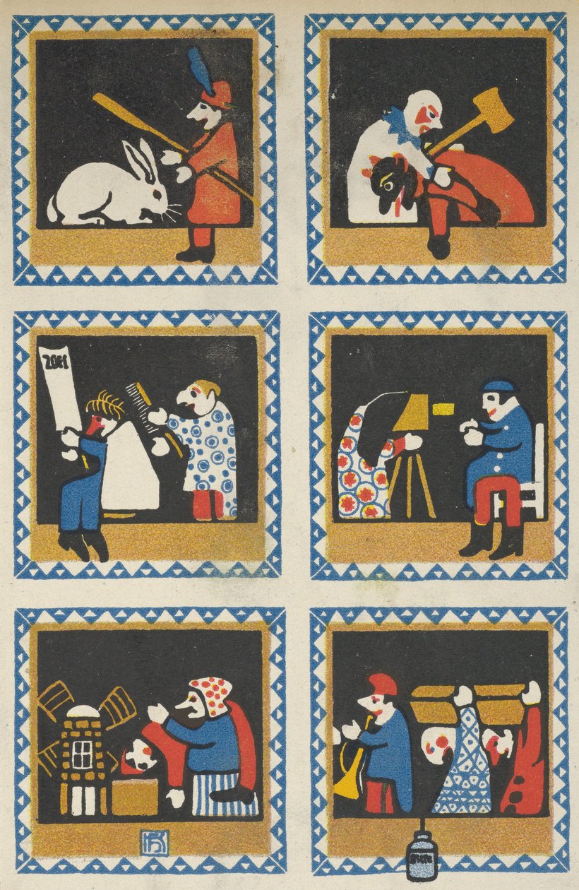 Kasperlteatteri, 1910. tekijältä Hans Kalmsteiner