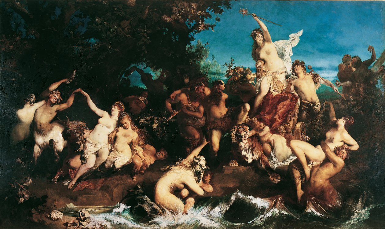 Bacchus ja Ariadne tekijältä Hans Makart