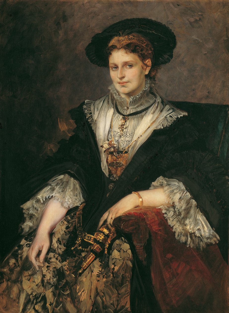 Retrat Bertha de Pilotyfinnish tekijältä Hans Makart