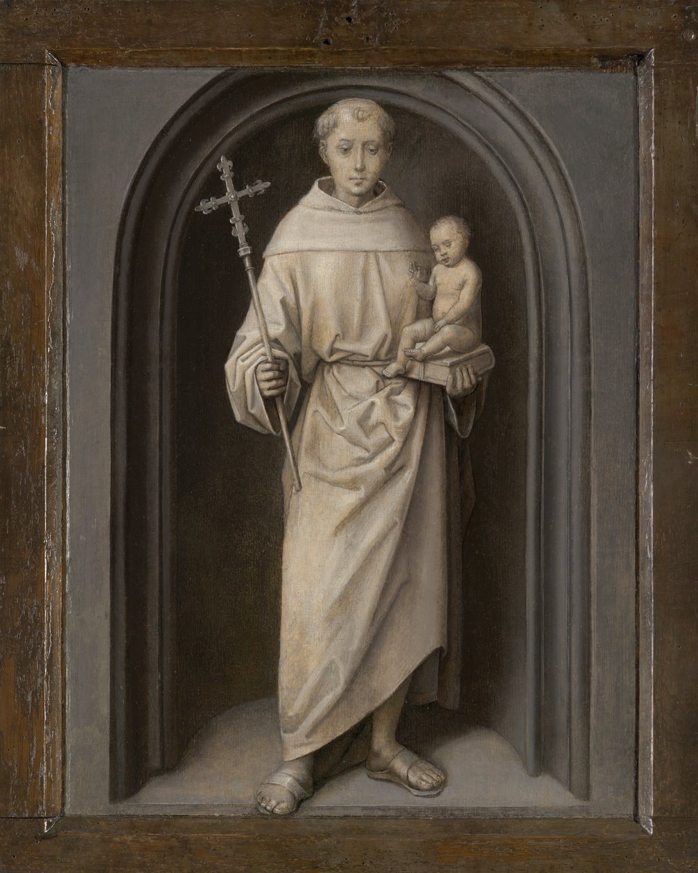 Pyhä Antonius Padovalainen, 1485-1490 tekijältä Hans Memling